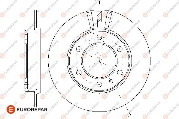 EUROREPAR 1667869780 - Гальмівний диск autozip.com.ua