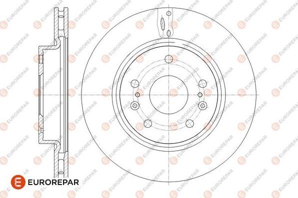 EUROREPAR 1667864780 - Гальмівний диск autozip.com.ua