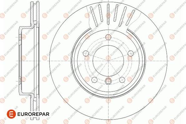 EUROREPAR 1667860080 - Гальмівний диск autozip.com.ua