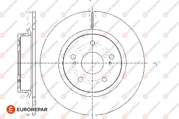 EUROREPAR 1667861280 - Гальмівний диск autozip.com.ua