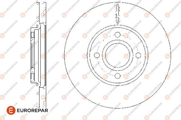 EUROREPAR 1667868780 - Гальмівний диск autozip.com.ua