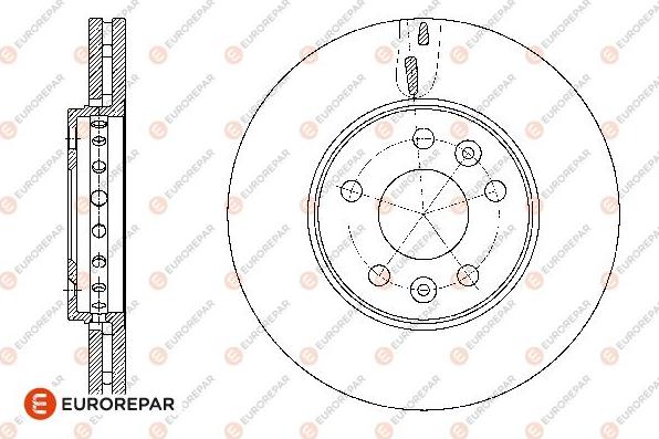 EUROREPAR 1667863980 - Гальмівний диск autozip.com.ua