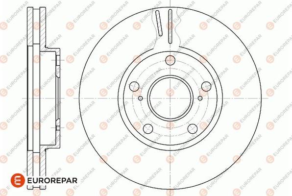 EUROREPAR 1667867980 - Гальмівний диск autozip.com.ua