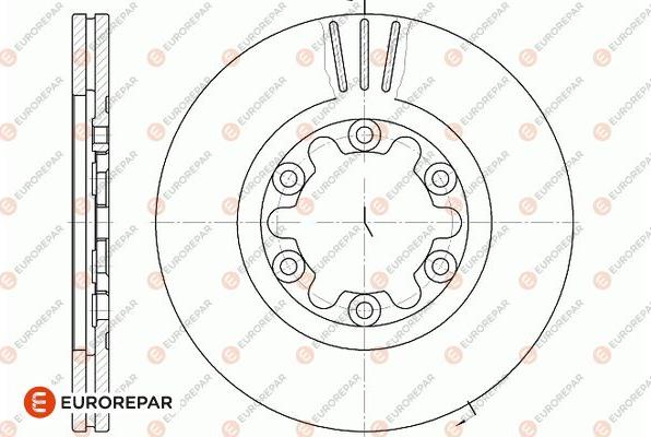 EUROREPAR 1667870180 - Гальмівний диск autozip.com.ua