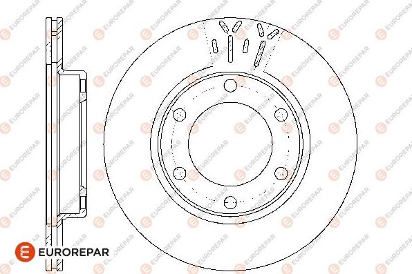 EUROREPAR 1667870280 - Гальмівний диск autozip.com.ua