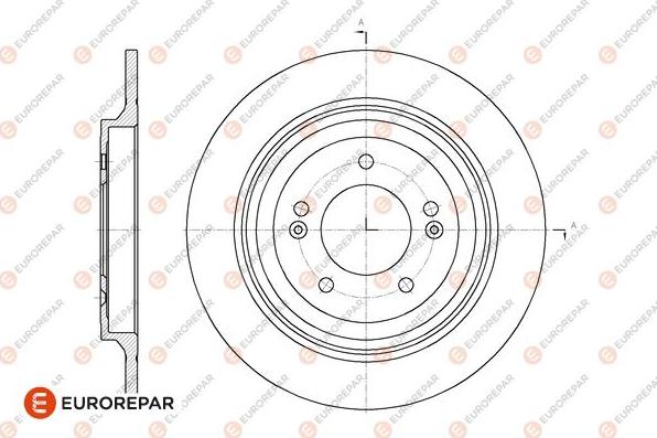 EUROREPAR 1667871980 - Гальмівний диск autozip.com.ua