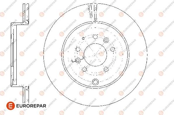 EUROREPAR 1667871680 - Гальмівний диск autozip.com.ua