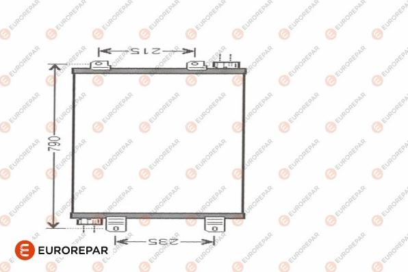 EUROREPAR 1609636280 - Конденсатор, кондиціонер autozip.com.ua