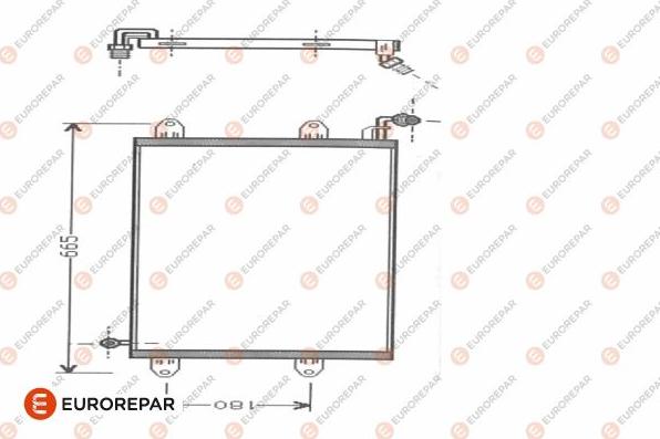 EUROREPAR 1609637880 - Конденсатор, кондиціонер autozip.com.ua