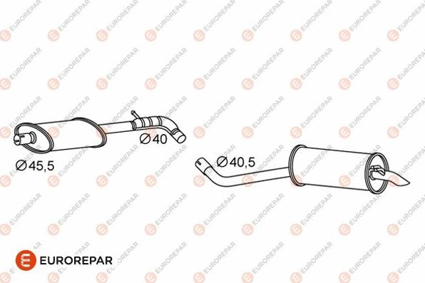 EUROREPAR 1609209680 - Глушник вихлопних газів кінцевий autozip.com.ua