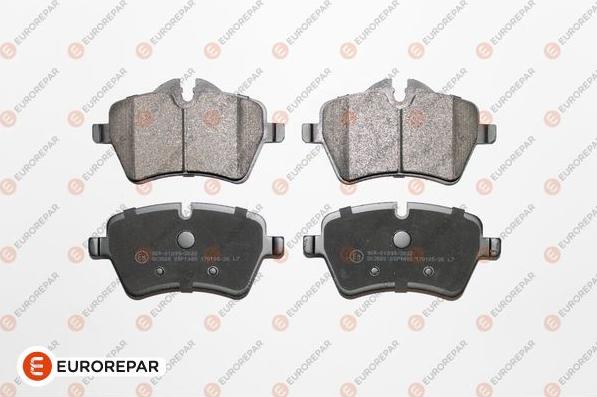 EUROREPAR 1619793680 - Гальмівні колодки, дискові гальма autozip.com.ua