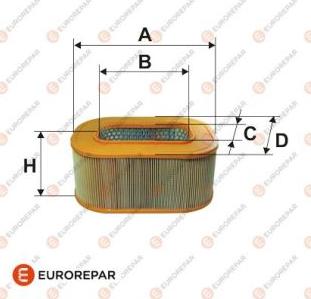 EUROREPAR 1616248180 - Повітряний фільтр autozip.com.ua