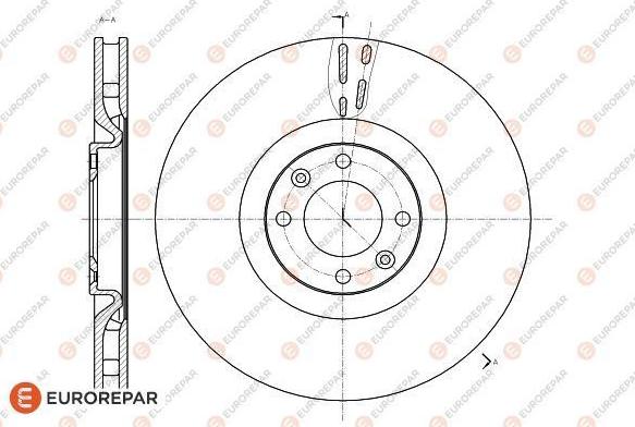 EUROREPAR 1618864780 - Гальмівний диск autozip.com.ua