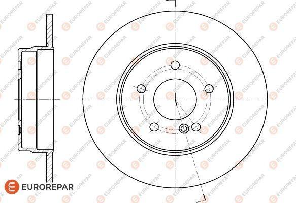 EUROREPAR 1618865780 - Гальмівний диск autozip.com.ua