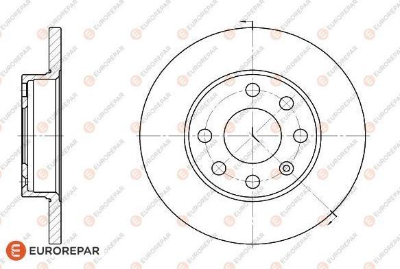 EUROREPAR 1618866980 - Гальмівний диск autozip.com.ua