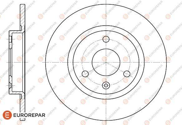 EUROREPAR 1618860080 - Гальмівний диск autozip.com.ua