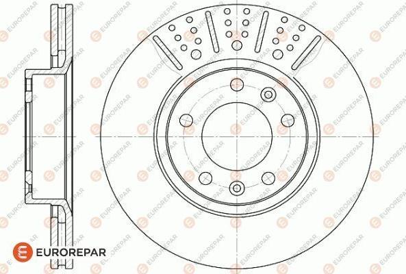 EUROREPAR 1618860280 - Гальмівний диск autozip.com.ua