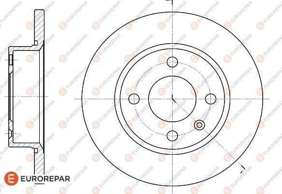 EUROREPAR 1618868480 - Гальмівний диск autozip.com.ua