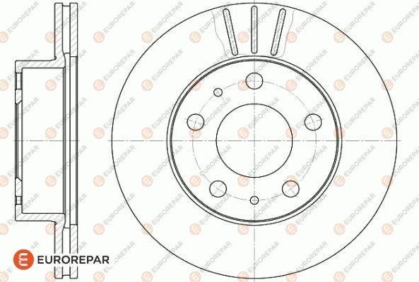 EUROREPAR 1618863880 - Гальмівний диск autozip.com.ua