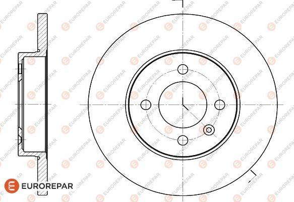 EUROREPAR 1618867880 - Гальмівний диск autozip.com.ua