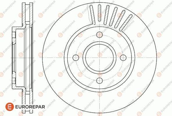 EUROREPAR 1618867780 - Гальмівний диск autozip.com.ua