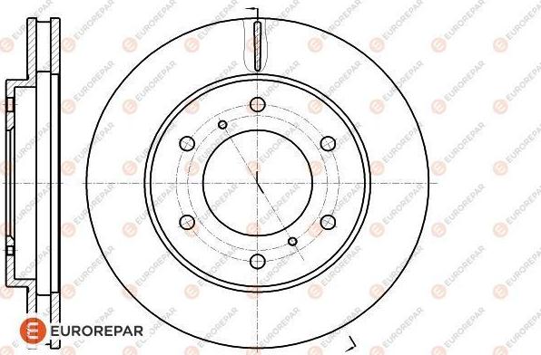 EUROREPAR 1618889080 - Гальмівний диск autozip.com.ua