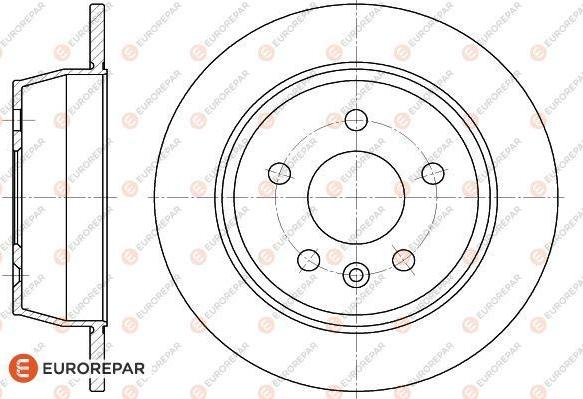 EUROREPAR 1618881880 - Гальмівний диск autozip.com.ua