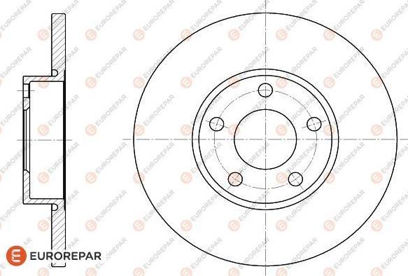 EUROREPAR 1618883080 - Гальмівний диск autozip.com.ua