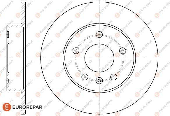 EUROREPAR 1618883180 - Гальмівний диск autozip.com.ua