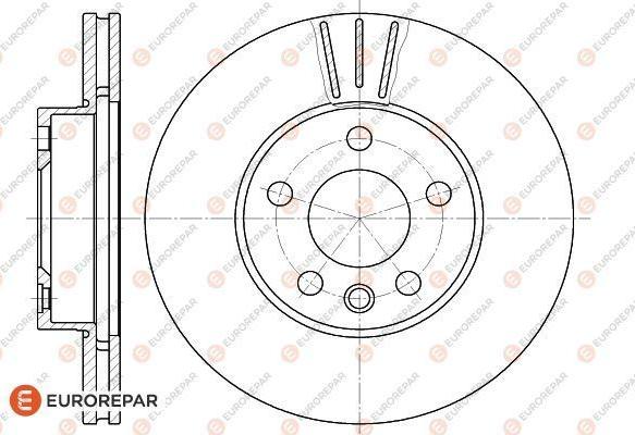 EUROREPAR 1618883280 - Гальмівний диск autozip.com.ua