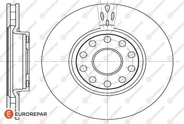 EUROREPAR 1618882580 - Гальмівний диск autozip.com.ua