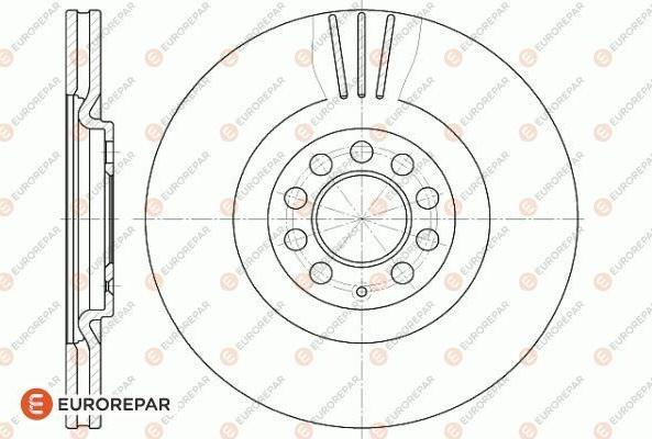 EUROREPAR 1618887180 - Гальмівний диск autozip.com.ua