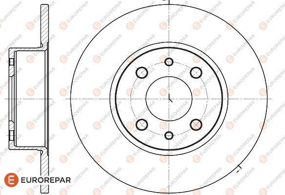 EUROREPAR 1618874480 - Гальмівний диск autozip.com.ua