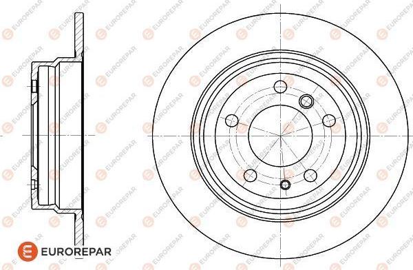 EUROREPAR 1618874380 - Гальмівний диск autozip.com.ua