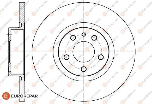 EUROREPAR 1618876380 - Гальмівний диск autozip.com.ua