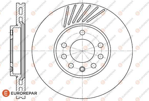 EUROREPAR 1618876780 - Гальмівний диск autozip.com.ua