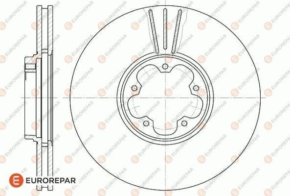 EUROREPAR 1618871580 - Гальмівний диск autozip.com.ua