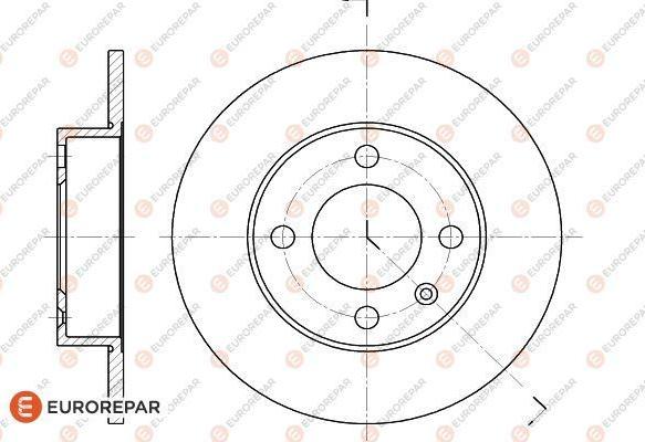 EUROREPAR 1618871080 - Гальмівний диск autozip.com.ua