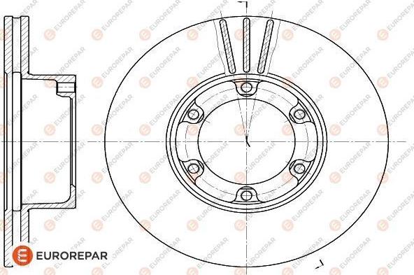 EUROREPAR 1618873080 - Гальмівний диск autozip.com.ua