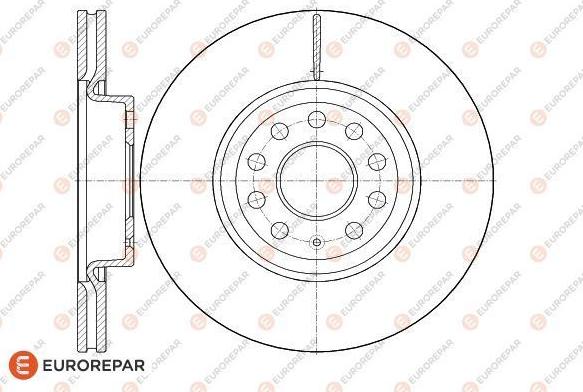 EUROREPAR 1618873780 - Гальмівний диск autozip.com.ua