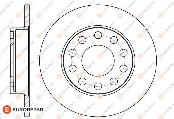 EUROREPAR 1618872480 - Гальмівний диск autozip.com.ua