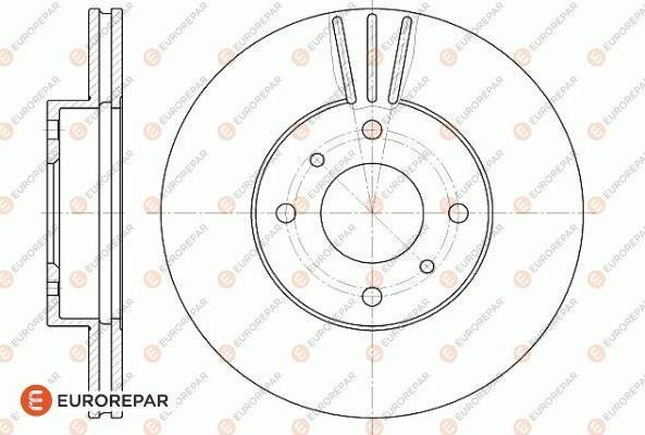 EUROREPAR 1618872280 - Гальмівний диск autozip.com.ua