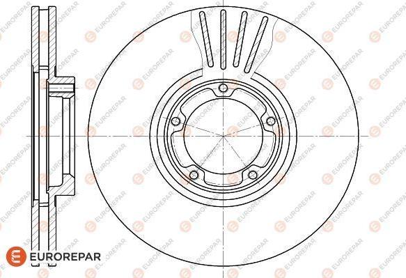 EUROREPAR 1618872780 - Гальмівний диск autozip.com.ua