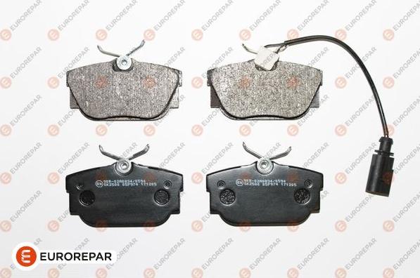 EUROREPAR 1617263080 - Гальмівні колодки, дискові гальма autozip.com.ua