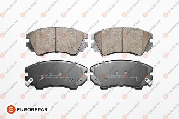 EUROREPAR 1617287680 - Гальмівні колодки, дискові гальма autozip.com.ua