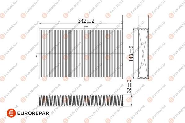 EUROREPAR 1684679080 - Фільтр, повітря у внутрішній простір autozip.com.ua