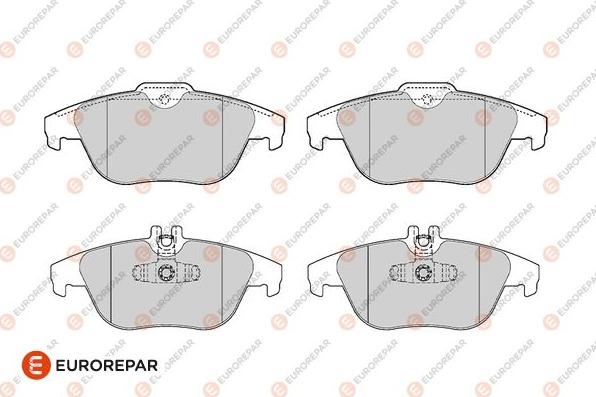 EUROREPAR 1686268480 - Гальмівні колодки, дискові гальма autozip.com.ua