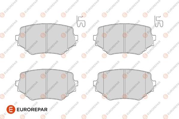 EUROREPAR 1686267480 - Гальмівні колодки, дискові гальма autozip.com.ua