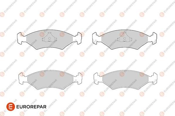 EUROREPAR 1686267080 - Гальмівні колодки, дискові гальма autozip.com.ua