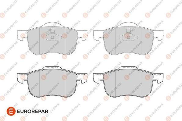 EUROREPAR 1686274380 - Гальмівні колодки, дискові гальма autozip.com.ua